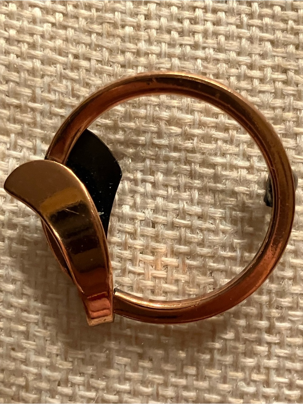 TWO HAND CRAFTED MODERNISTIC COPPER BROOCHES VINTAGE - Picture 15 of 15